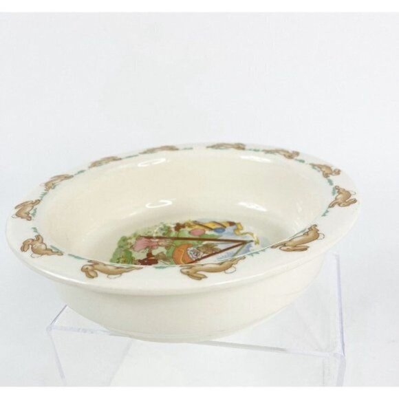 Bunnykins Fun Park Celebration Lipped Bowl 1936 Royal Doulton bone china - Picture 3 of 12